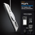 ACS08002 - iPhone 16 Pro Max Case Ultra Hybrid (MagFit) in Frost Clear stronger magfit. improved magnets for snappy and strong connection. Extra snappy. accessory not included.