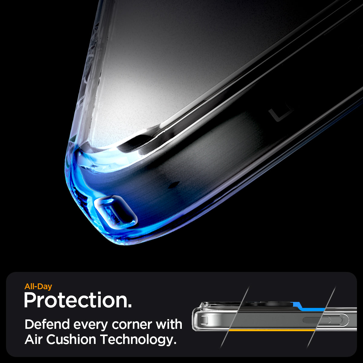 ACS08002 - iPhone 16 Pro Max Case Ultra Hybrid (MagFit) in Frost Clear all day protection. Defend every corner with air cushion technology.