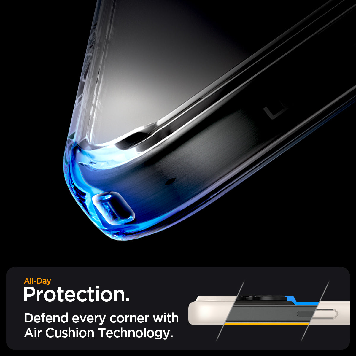 ACS08382 - iPhone 16 Pro Max Case Ultra Hybrid (MagFit) in Frost Natural Titanium all day protection. Defend every corner with air cushion technology.