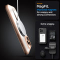 ACS08689 - iPhone 16 Pro Max Case Ultra Hybrid (MagFit) in Frost Rose Titanium stronger magfit. improved magnets for snappy and strong connection. Extra snappy. accessory not included.