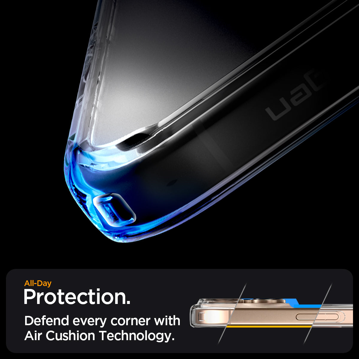 ACS07998 - iPhone 16 Pro Max Case Ultra Hybrid (MagFit) in White all day protection. Defend every corner with air cushion technology.