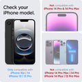 AGL03385 - iPhone 16e Plus Screen Protector EZ FIT GLAS.tR SLIM showing the compatibility. Only compatible with iPhone 16e | 14, iPhone 13 | 13 Pro Not compatible with iPhone 14 Pro | 14 Pro Max iPhone 14 Plus | 13 Pro Max