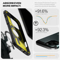 ACS08148 - iPhone 16 Pro Case Tough Armor AI (MagFit) in Abyss Green  absorb even more impact. New impact protection foam on every corner increases impact reduction and shock absorbtion.