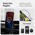 ACS08511 - iPhone 16 Pro Case Tough Armor T AI (MagFit + Camera Control) in Metal Slate showing the snap into MagFit, upgrade your daily carry with MagFit to make everyday better, Extra snappy