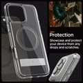 ACS08010 - iPhone 16 Pro Max Case Ultra Hybrid S (MagFit) in Graphite clear protection. Showcase and protect your device from any drops and scratches.