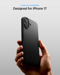 ACS09969 - iPhone 17 Thin Fit (MagFit) in Black showing check your compatibility.