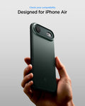 ACS09917 - iPhone 17 Air Thin Fit (MagFit) in Abyss Green showing check your compatibility.