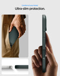 ACS09935 - iPhone 17 Pro Thin Fit (MagFit) in Abyss Green showing an ultra-slim case profile designed for comfortable everyday carry.
