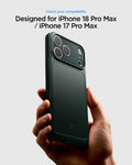 ACS09880 - iPhone 17 Pro Max Thin Fit (MagFit) in abyss green showing a slim case designed for compatibility across two device generations.