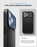 ACS09879 - iPhone 17 Pro Max Thin Fit (MagFit) in black showing full camera plateau protection with precise cutouts for cameras, flash, and sensors.