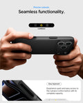 ACS09879 - iPhone 17 Pro Max Thin Fit (MagFit) in black showing precise button cutouts for seamless camera control access and functionality.