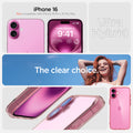 ACS08198 - iPhone 16 Case Ultra Hybrid in Rose Crystal iPhone 16 plus. not compatible with iPhone 16 pro, 16 pro max. ultra hybrid. the clear choice.