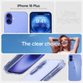 ACS08074 - iPhone 16 Plus Case Ultra Hybrid in Sky Crystal iPhone 16 plus. not compatible with iPhone 16 pro, 16 pro max. ultra hybrid. the clear choice.