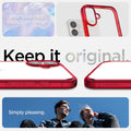 ACS08203 - iPhone 16 Case Ultra Hybrid in Red Crystal be crystal clear. enjoy pure design. Keep it original. Simply pleasing.