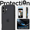 ACS08200 - iPhone 16 Case Ultra Hybrid in Frost Black protection. Oh snap. air cushion tech to fight against drops.