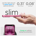 ACS08198 - iPhone 16 Case Ultra Hybrid in Rose Crystal  just the right amount of added depth for optimal slimness. 0.31