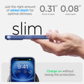 ACS08074 - iPhone 16 Plus Case Ultra Hybrid in Sky Crystal  just the right amount of added depth for optimal slimness. 0.31