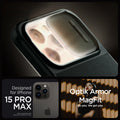 ACS06600 - iPhone 15 Pro Max Case Optik Armor (MagFit) in abyss green designed for iPhone 15 pro max. optik armor magfit. do you. we got you