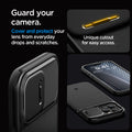 ACS06599 - iPhone 15 Pro Max Case Optik Armor (MagFit) in black guard your camera. cover and protect your lens from everyday drops and scratches. unique cutout for easy access.
