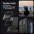 ACS06599 - iPhone 15 Pro Max Case Optik Armor (MagFit) in black quality build. dual layered protection with rigid PC and durable TPU.
