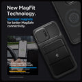 ACS06599 - iPhone 15 Pro Max Case Optik Armor (MagFit) in black new magfit technology. Stronger magnets for better magsafe connectivity. all new magnets for 39% stronger magnetic strength.