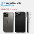 ACS03281 - iPhone 13 Pro Case Mag Armor in black showing the compatibility only with iPhone 13 Pro. Not compatible with iPhone 13 mini | 13 | 13 Pro Max