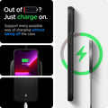 ACS03281 - iPhone 13 Pro Case Mag Armor in black showing supporting every possible way of charging without taking off the case
