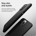 ACS03226 - iPhone 13 Pro Max Case Mag Armor in black showing staying slim without having to jeopardize functionality and drop protection