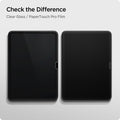 AFL05537 - iPad 10.2-inch (2021) Glas.tR SLIM in Clear showing the check the difference. Clear Glass / PaperTouch Pro Film