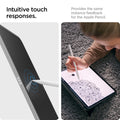 AFL05537 - iPad 10.2-inch (2021) Glas.tR SLIM in Clear showing the intuitive touch responses. Provides the same instance feedback for the Apple Pencil