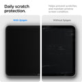 AFL05537 - iPad 10.2-inch (2021) Glas.tR SLIM in Clear showing the daily scratch protection. Helps prevent scratches and maintain pristine screen condition