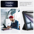 ACS07754 - iPad Air 10.9-inch (2022) Case Urban Fit in Black showing the theater mode. Built-in kickstand for the best view day in and day out 