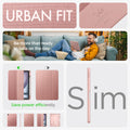 ACS07756 - iPad Air 11-inch (2025/2024) Case Urban Fit in Rose Gold showing the urban fit slim feature and save power efficiently