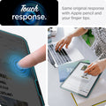 AGL07798 - iPad Air 10.9-inch GLAS.tR EZ FIT in Clear showing the touch response. Same original response with Apple pencil and your finger tips