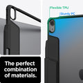 ACS07678 - iPad Air 12.9-inch Case Air Skin Pro in Black showing the perfect combination of materials, Flexible TPU and Sturdy PC