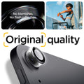 AGL07801 - Spigen Glas.tR EZ Fit Optik Pro lens protector on iPad Air 13 Space Gray highlighting no-blemish no-flash-reflection optical clarity