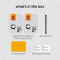 AGL07801 - What's in the box for Spigen Glas.tR EZ Fit Optik Pro 2-Pack Space Gray — includes two lens protectors, removal tool, cleaning cloth, and dust removal stickers