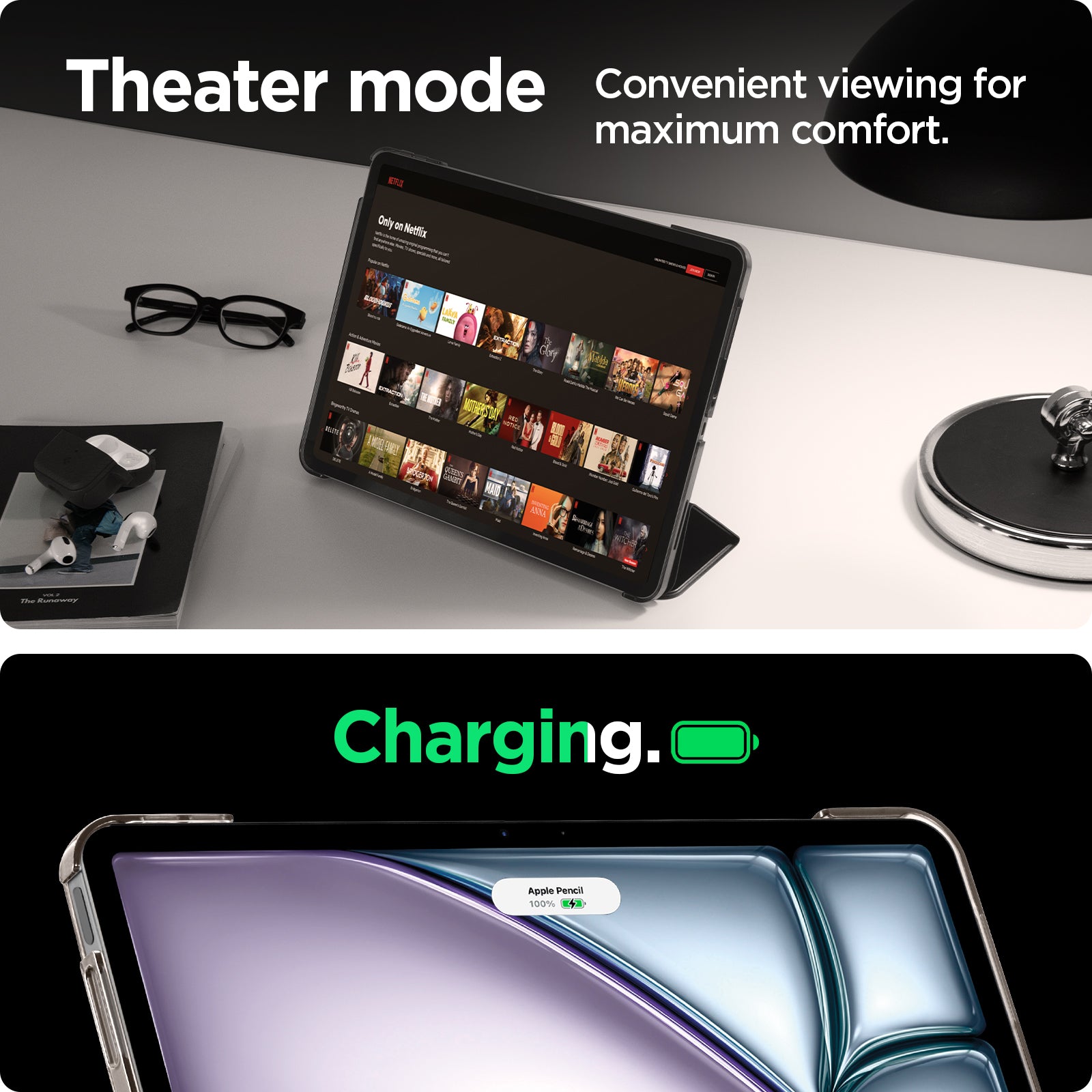 ACS07676 - iPad Air 13-inch- Smart Fold showing theater mode