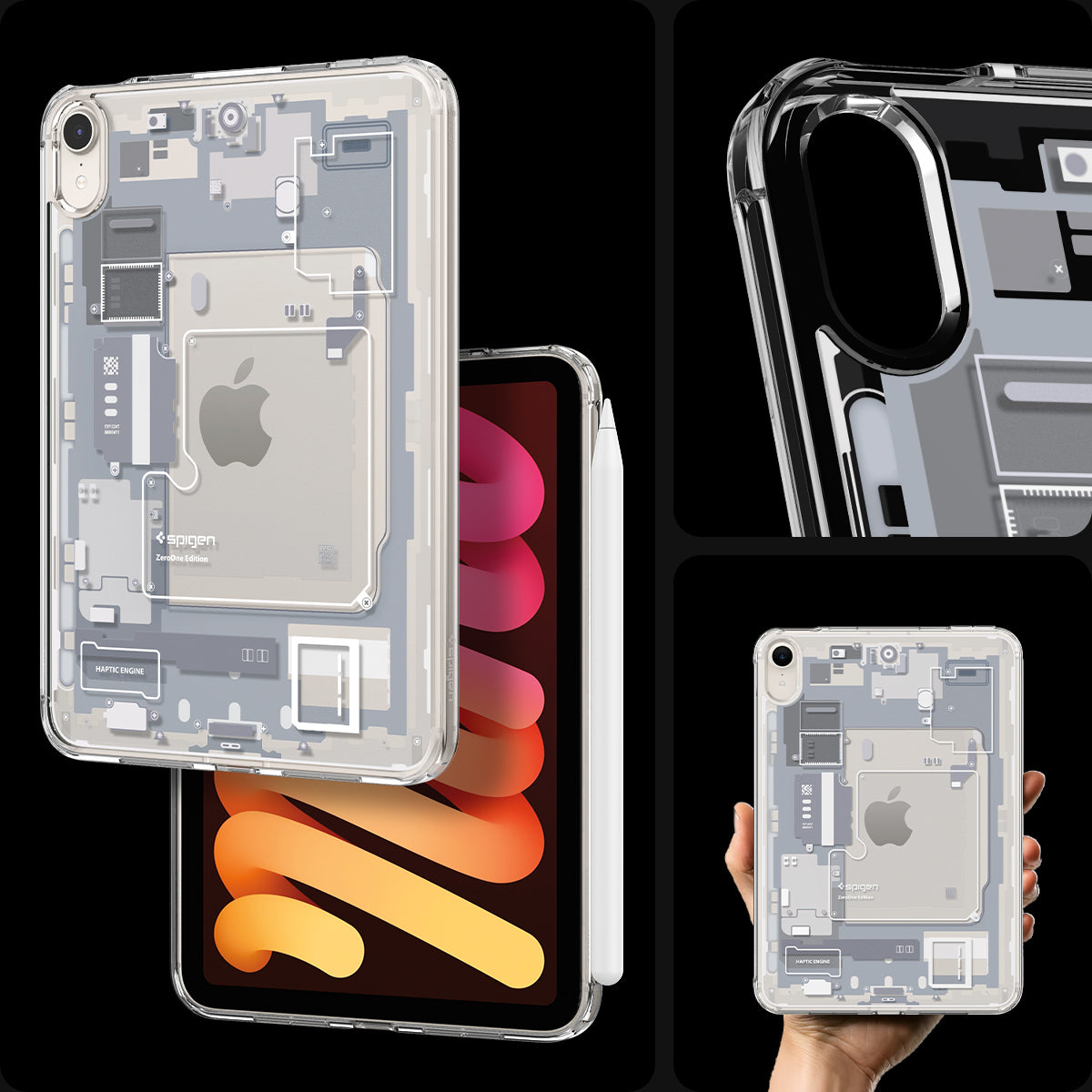 ACS09163 - iPad Mini 7 Case Ultra Hybrid Zero One White