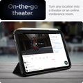 ACS12401 - iPad mini 8 Ultra Hybrid Pro showing a tablet propped up on its folding stand for hands-free video viewing.