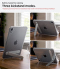 ACS11625 - iPad Mini Series Ultra Hybrid S showing a built-in kickstand supporting three viewing positions for hands-free use.