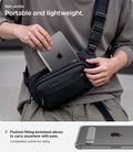 ACS11625 - iPad Mini Series Ultra Hybrid S showing a slim clear case with a flush-fitting kickstand for lightweight and portable everyday use.