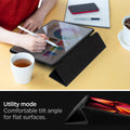 ACS01024 - iPad Pro 11-inch Case Rugged Armor Pro in Black showing the utility mode. Comfortable tilt angle for flat surfaces