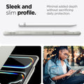 ACS07014 - iPad Pro 12.9-inch Case Air Skin Pro in Gray showing the sleek and slim profile. Minimal added depth without sacrificing daily protection
