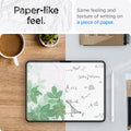 AGL07794 - iPad Pro 12.9-inch Paper Touch EZ Fit in Clear showing the paper-like feel. Same feeling and texture of writing on a piece of paper