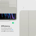 ACS06512 - iPad Pro 11-inch (2022) - Air Skin Pro OneTap showing closed view with Apple Pencil; highlights auto sleep and wake feature to save battery