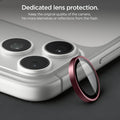 AGL12044 - iPhone 18 Pro Max / iPhone 18 Pro Optik Pro EZ Fit Lens Protector in burgundy showing individual lens protectors designed to cover each camera lens while maintaining clear image quality.