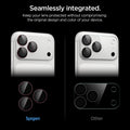 AGL12044 - iPhone 18 Pro Max / iPhone 18 Pro Optik Pro EZ Fit Lens Protector in burgundy showing individual lens protectors compared with a full camera cover for a seamless integrated appearance.