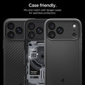 AGL12043 - iPhone 18 Pro Max / iPhone 18 Pro Optik Pro EZ Fit Lens Protector in black showing lens protectors paired with multiple case styles for a compatible and seamless fit.