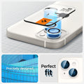 AGL05604 - iPhone 14 / 14 Plus Optik Pro Lens Protector in starlight showing the perfect fit. Precisely designed for a flush look